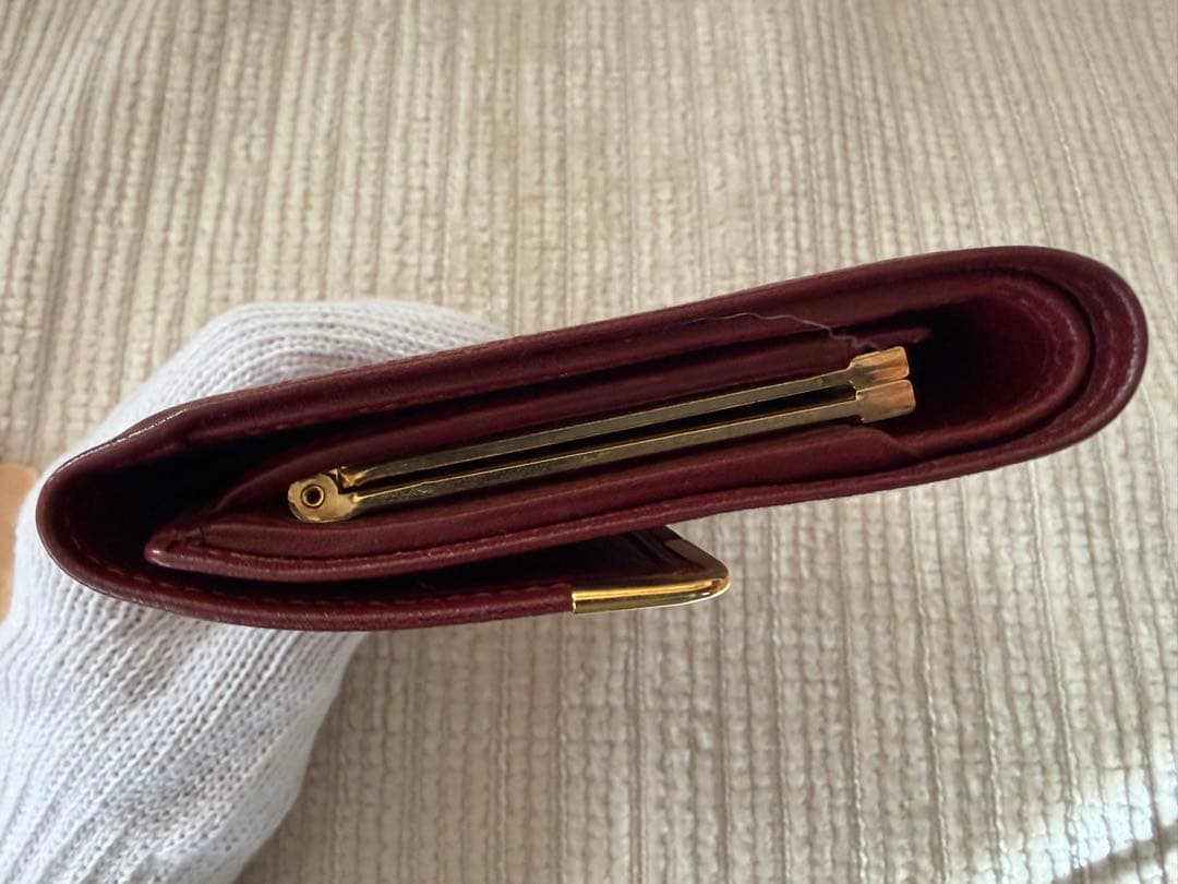 Cartier 財布　ボルドー