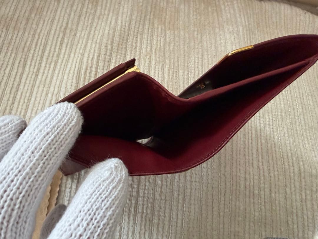 Cartier 財布　ボルドー
