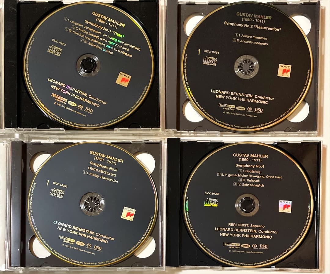 SACD 16枚■バーンスタイン；マーラー交響曲全集■マルチチャンネル付