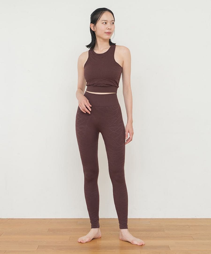 【SUKALA】ジオメトリックアクティブブラトップ