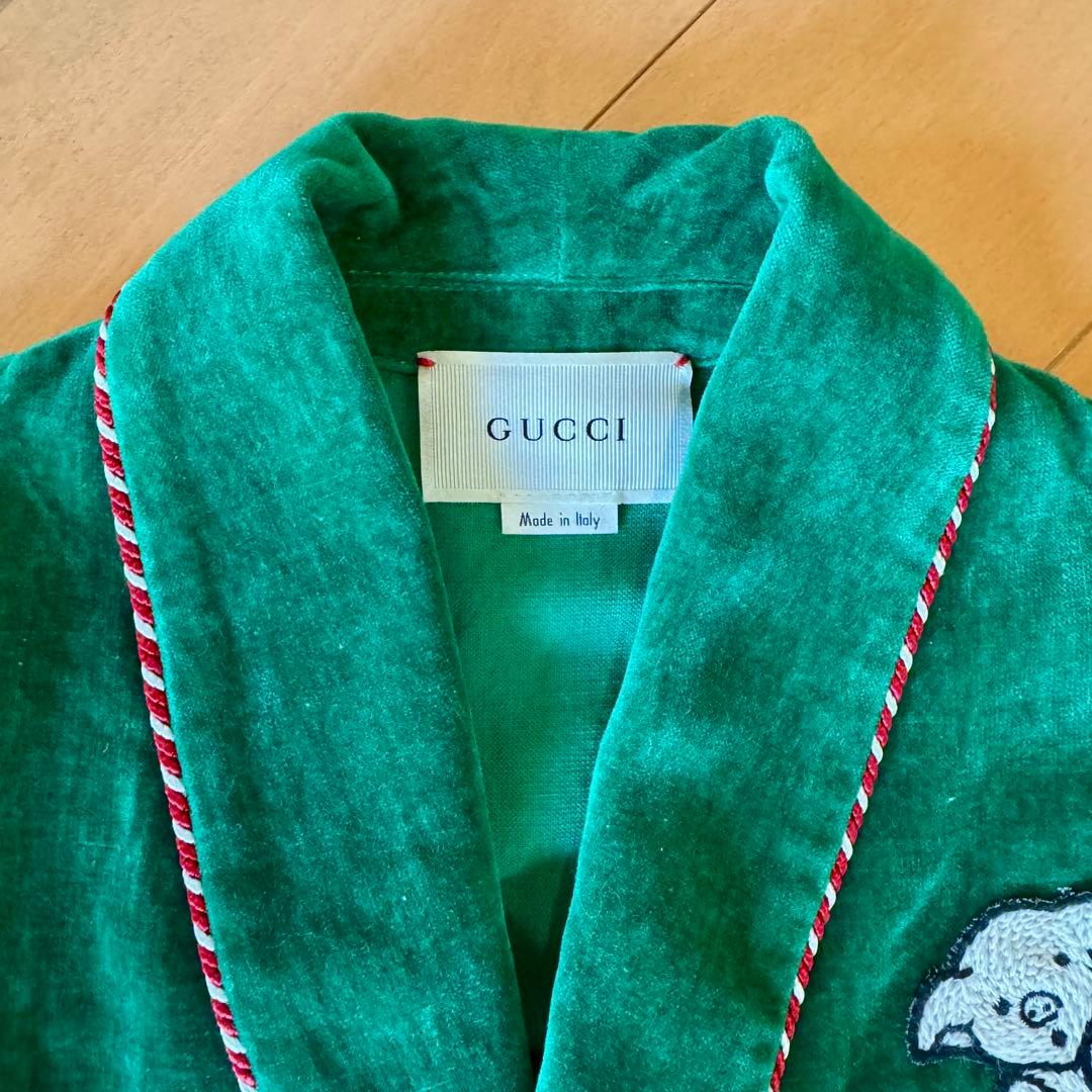 グッチ キッズ GUCCI　ベロアジャケット＆ショートパンツ　セットア