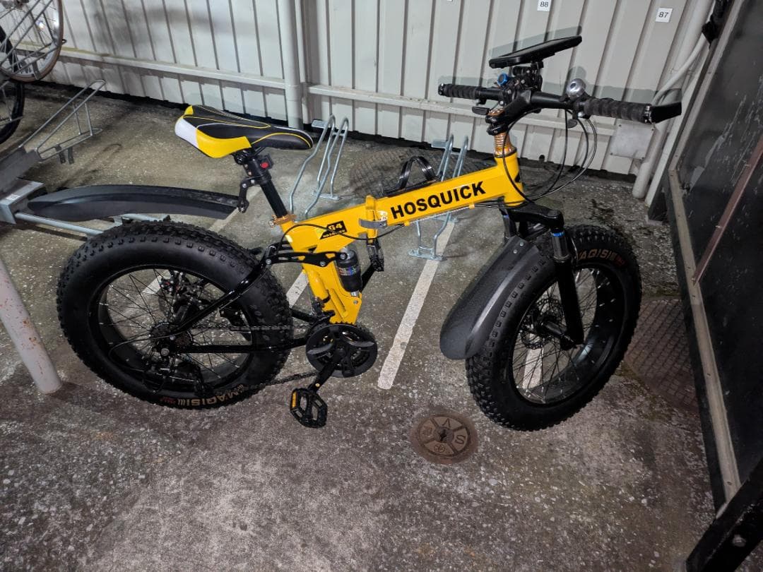 折りたたみ20インチファットタイヤ自転車