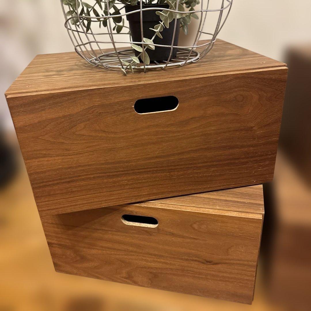 無印良品 ウォールナット スタッキング 引き出しセット