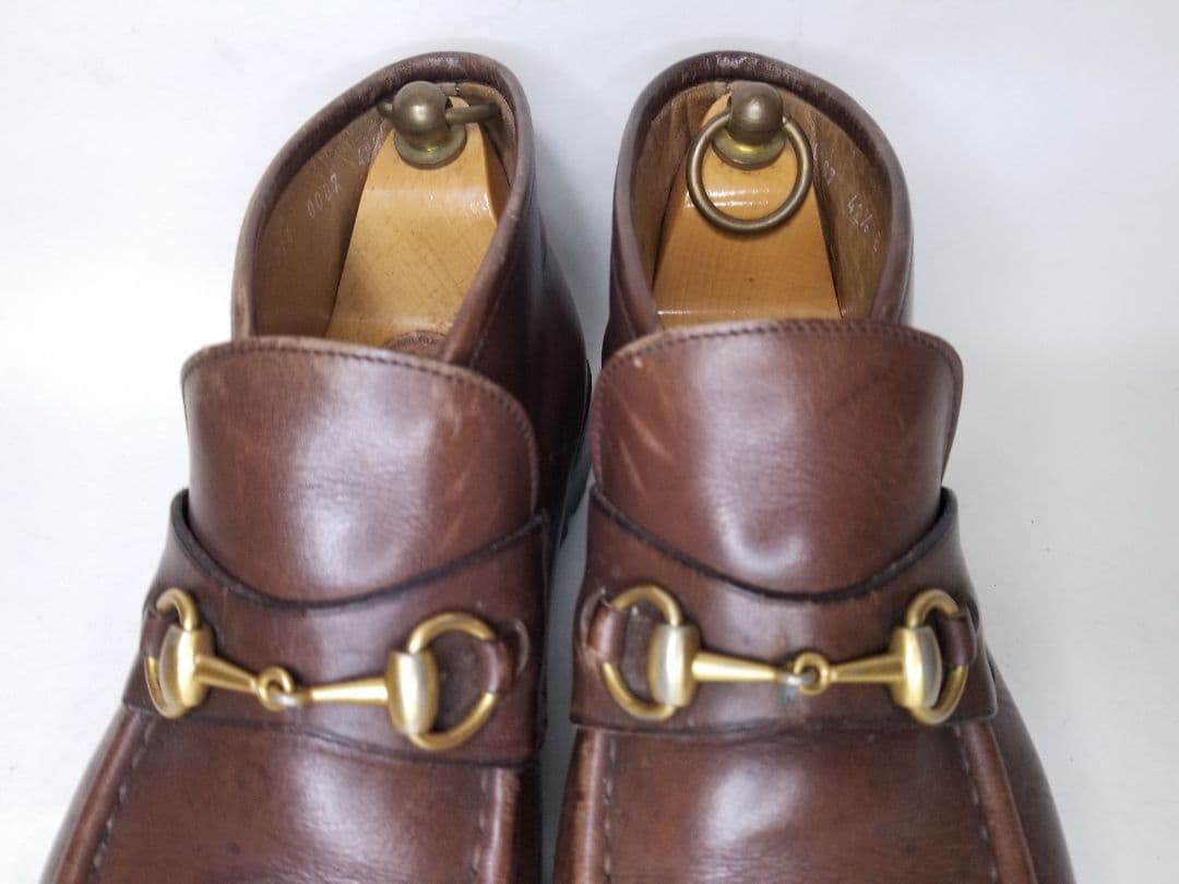 GUCCI グッチ 42 1/2 ホースビット ショートブーツ ブラウン 茶色