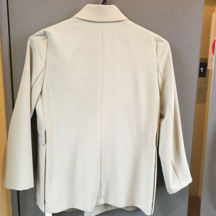 STUDIOS サイドスリット　ベルテッドジャケット ペールグリーン