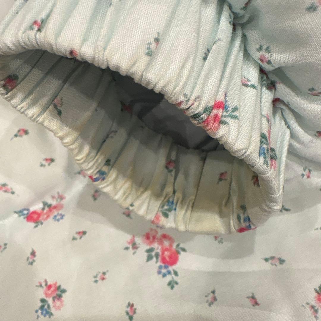 Katie 花柄ダウンジャケット 水色　最終値下げ