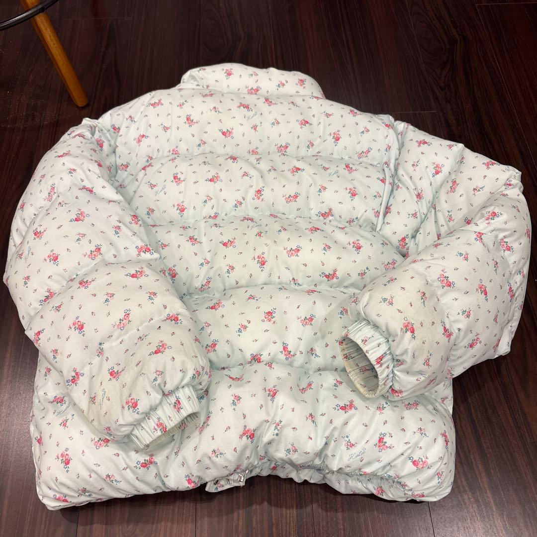 Katie 花柄ダウンジャケット 水色　最終値下げ
