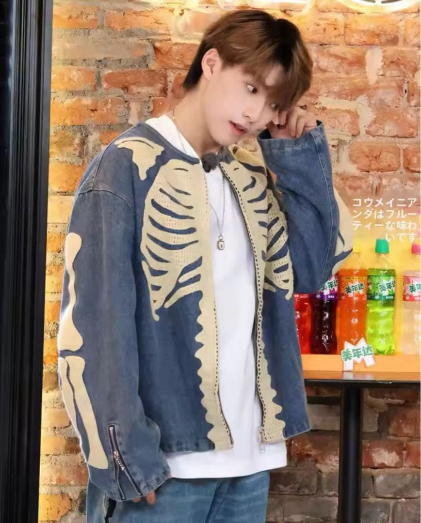 ボーンデニムジャケット　KAPITAL風　タグなし