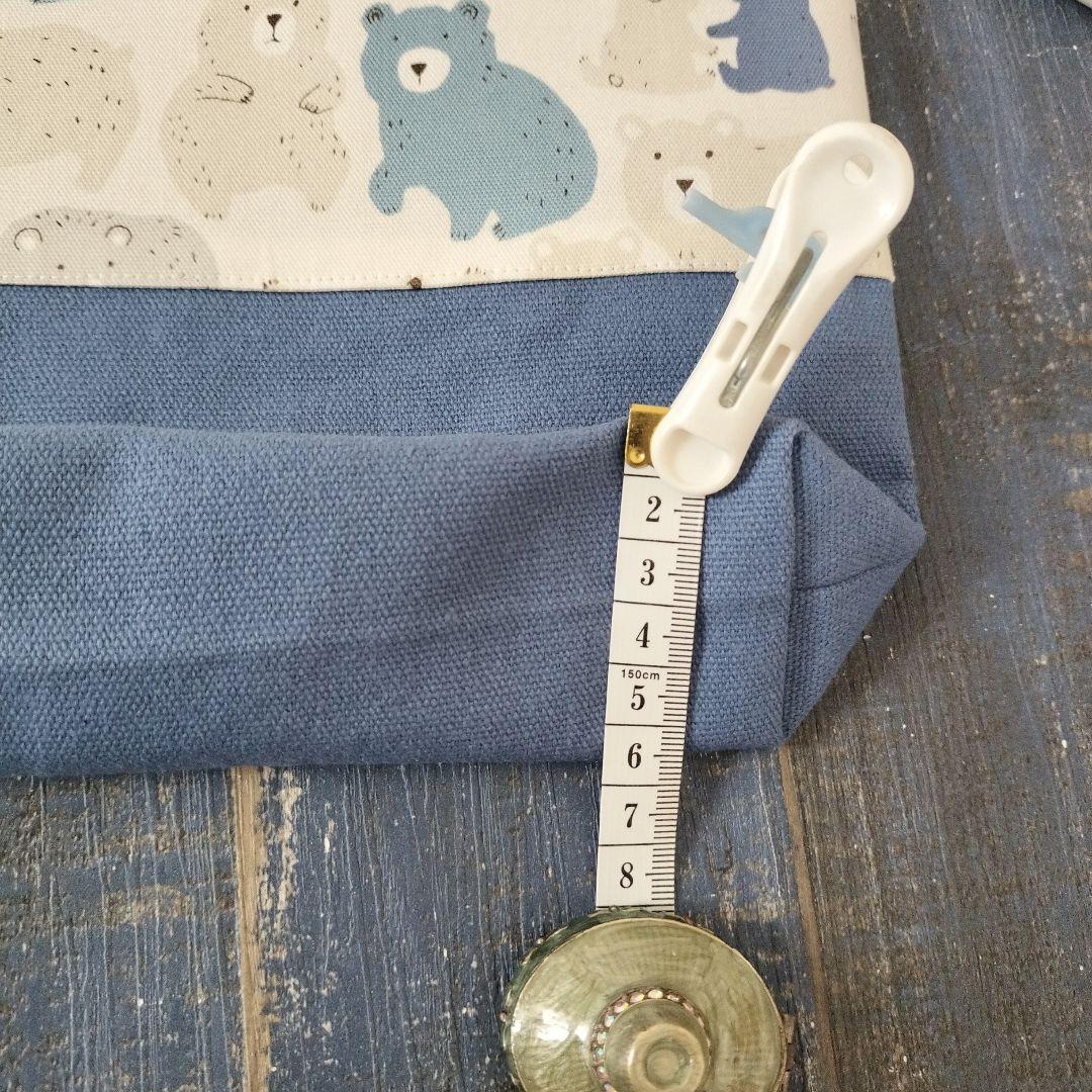 ♬51☆mie☆様　ハンドメイドオーダー専用☆シルエットくまさんブルー