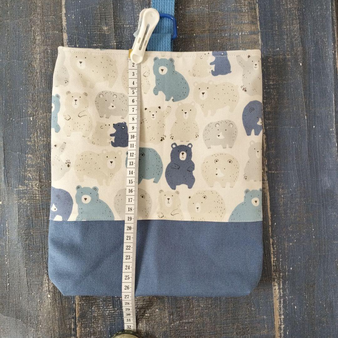 ♬51☆mie☆様　ハンドメイドオーダー専用☆シルエットくまさんブルー