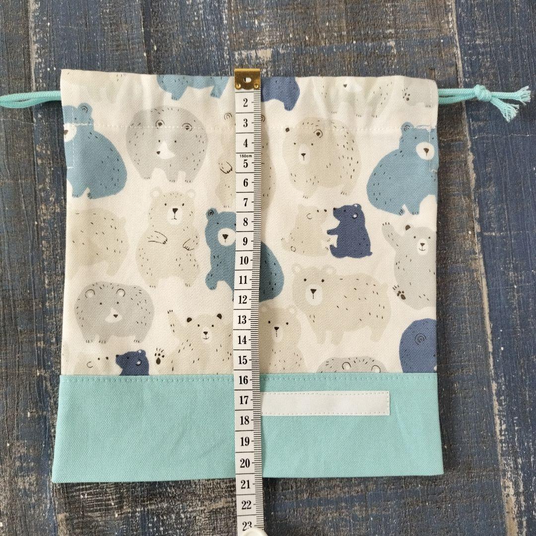 ♬51☆mie☆様　ハンドメイドオーダー専用☆シルエットくまさんブルー