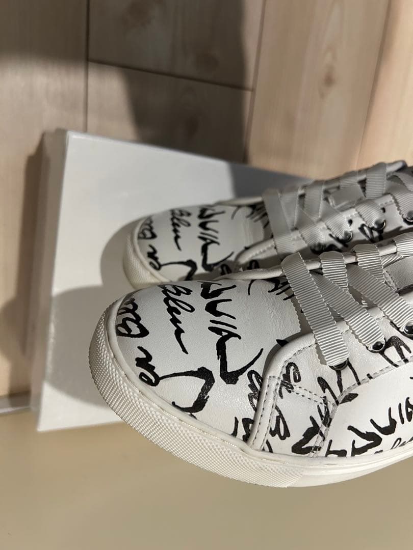 LANVIN en Bleu ランバン ロゴスニーカー 美品