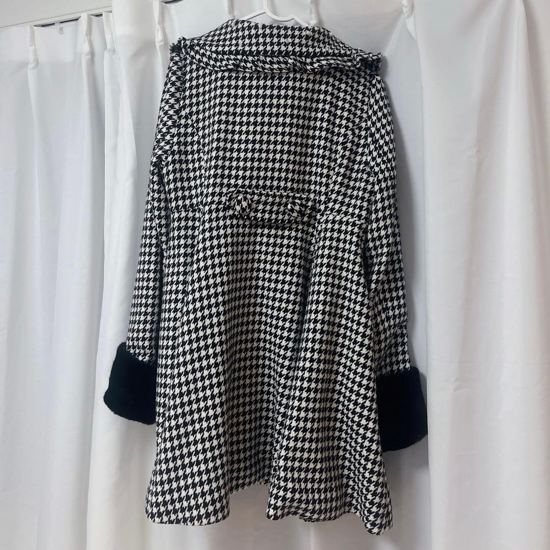 pium ピウム ビジューカラードーリーフレアコート