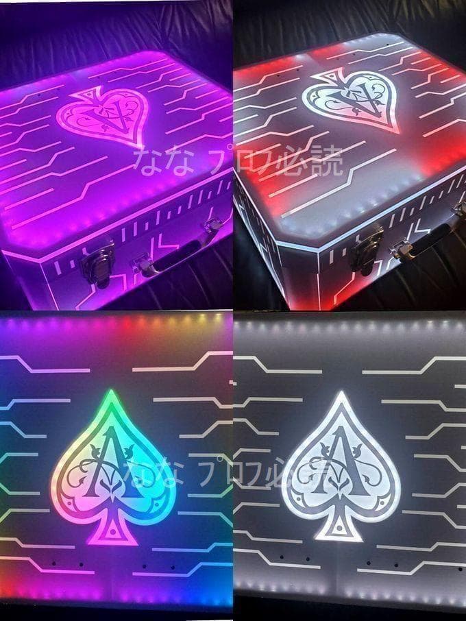 アルマンド ディスプレイ LED アタッシュ ケース ライト シャンパン .