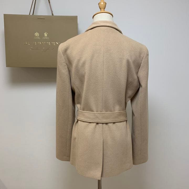 【BURBERRY LONDON】アンゴラ65% ベルト付き チェスターコート