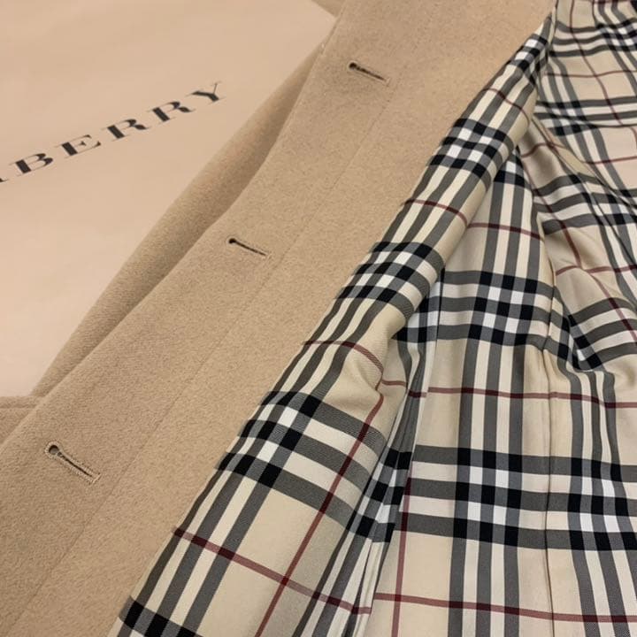 【BURBERRY LONDON】アンゴラ65% ベルト付き チェスターコート