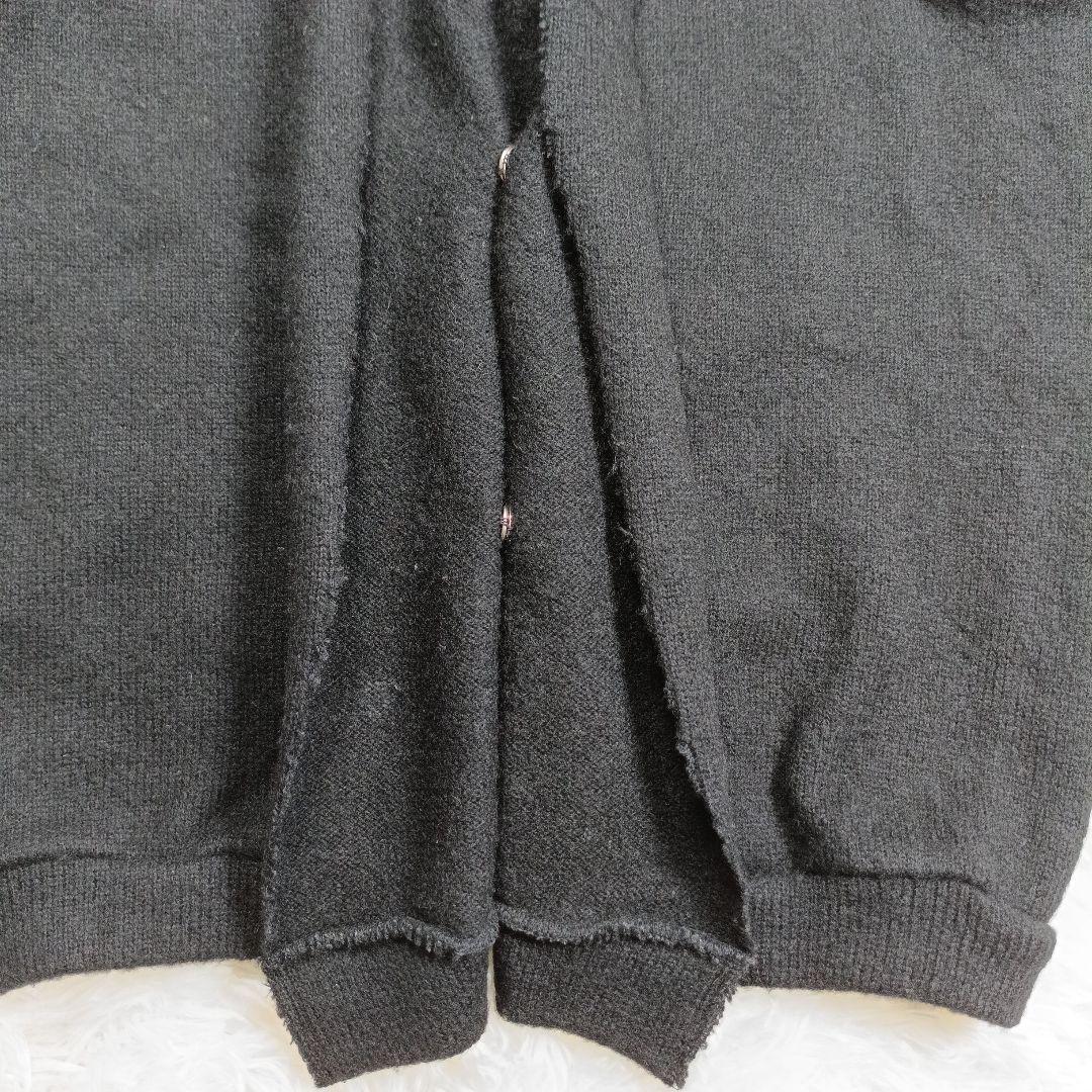 Y's　変形デザインニットベスト 　ヨージヤマモト　3　ブラック