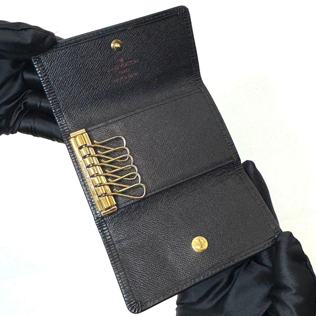 美品 ルイヴィトン エピ ミュルティクレ6 黒 キーケース キーホルダー 鍵