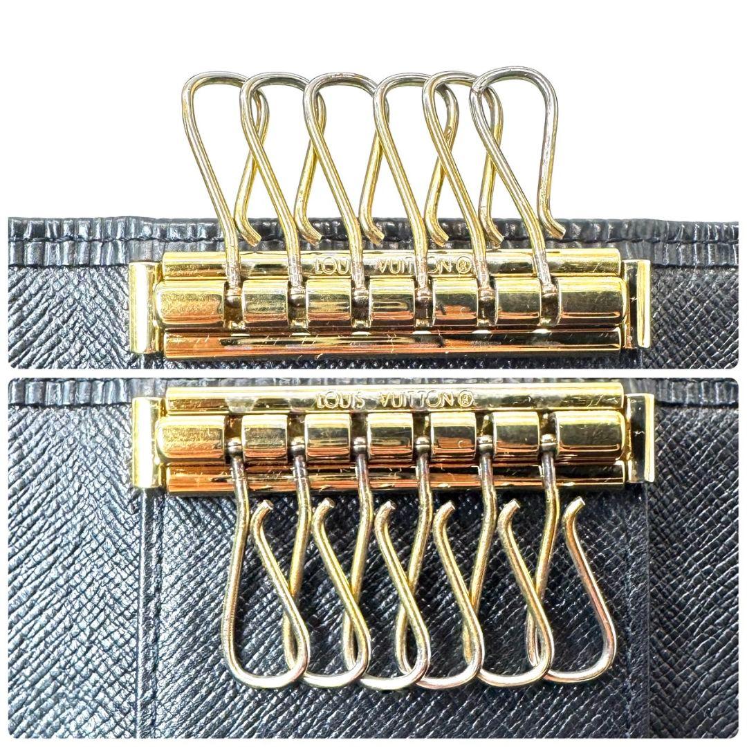 美品 ルイヴィトン エピ ミュルティクレ6 黒 キーケース キーホルダー 鍵