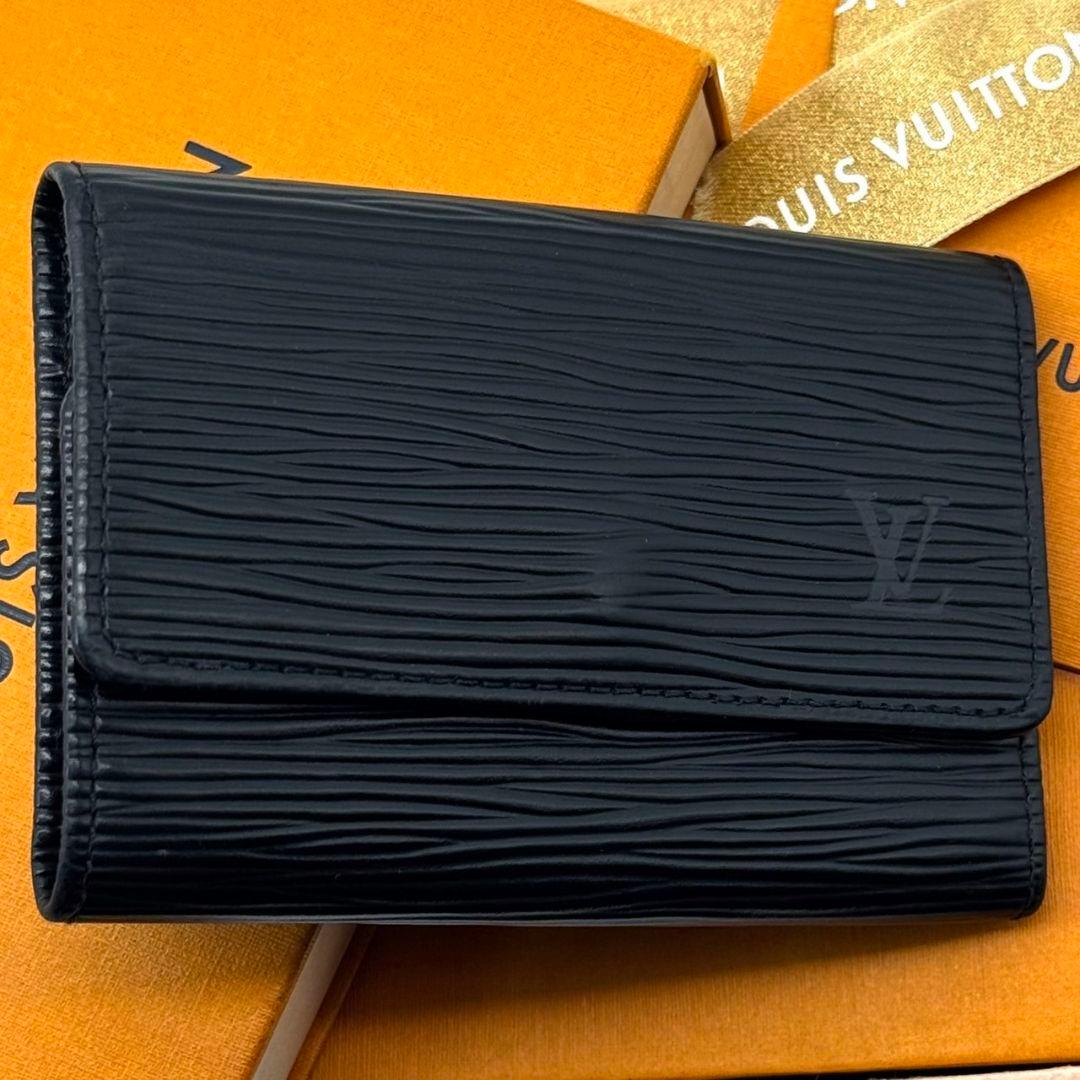 美品 ルイヴィトン エピ ミュルティクレ6 黒 キーケース キーホルダー 鍵