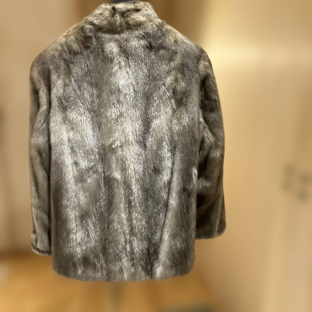 サファイアミンクハーフコート