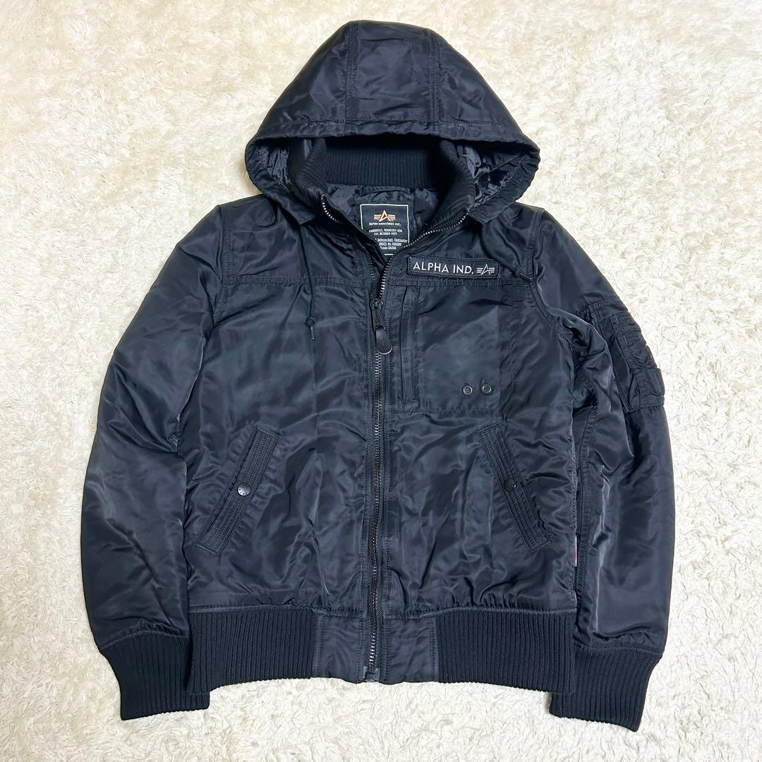 美品✨ ALPHA INDUSTRIES MA-1 フライトジャケット 黒 M