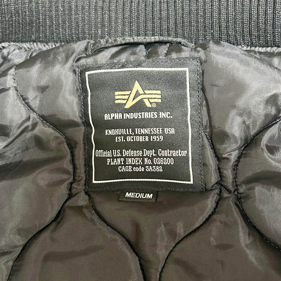 美品✨ ALPHA INDUSTRIES MA-1 フライトジャケット 黒 M