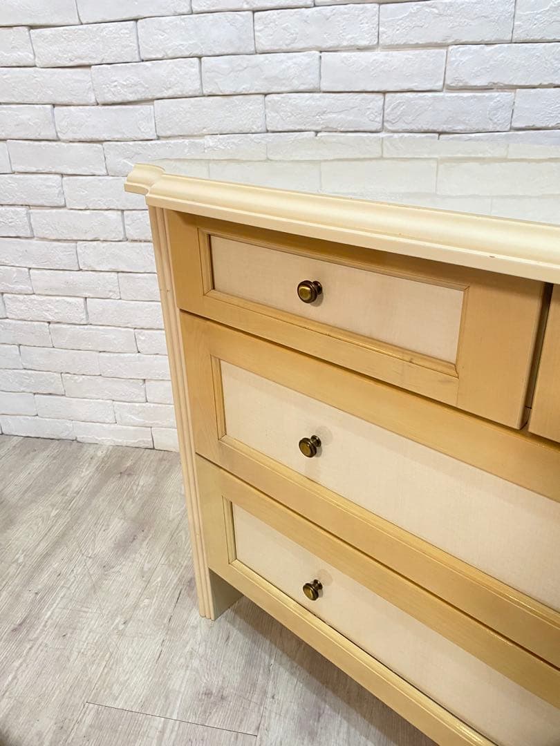 【東京都内23区配送無料】　定価18万円　イタリアアンティーク調　チェスト　箪笥