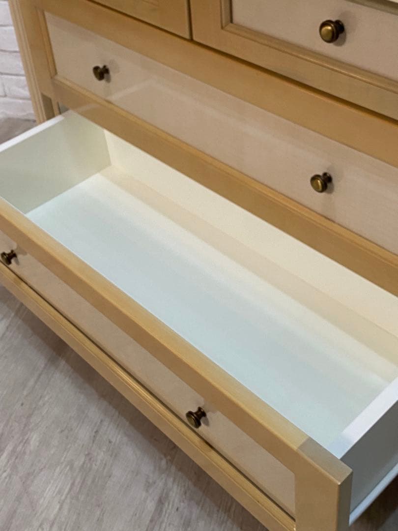 【東京都内23区配送無料】　定価18万円　イタリアアンティーク調　チェスト　箪笥