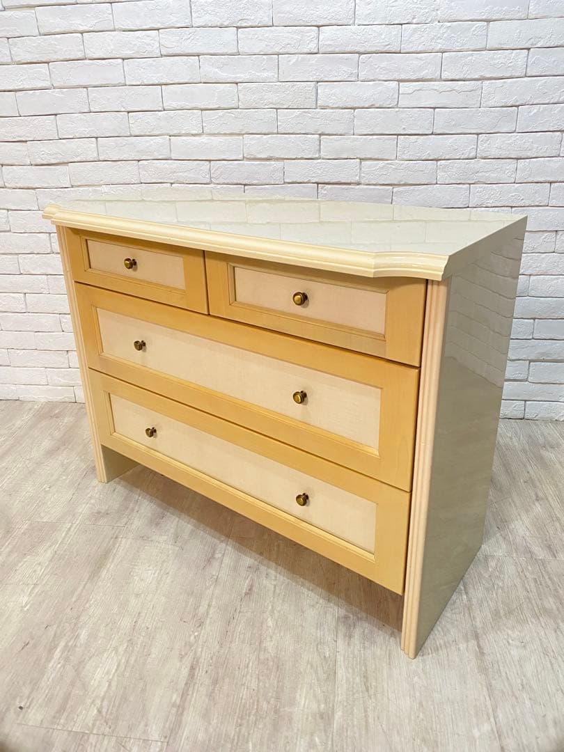 【東京都内23区配送無料】　定価18万円　イタリアアンティーク調　チェスト　箪笥