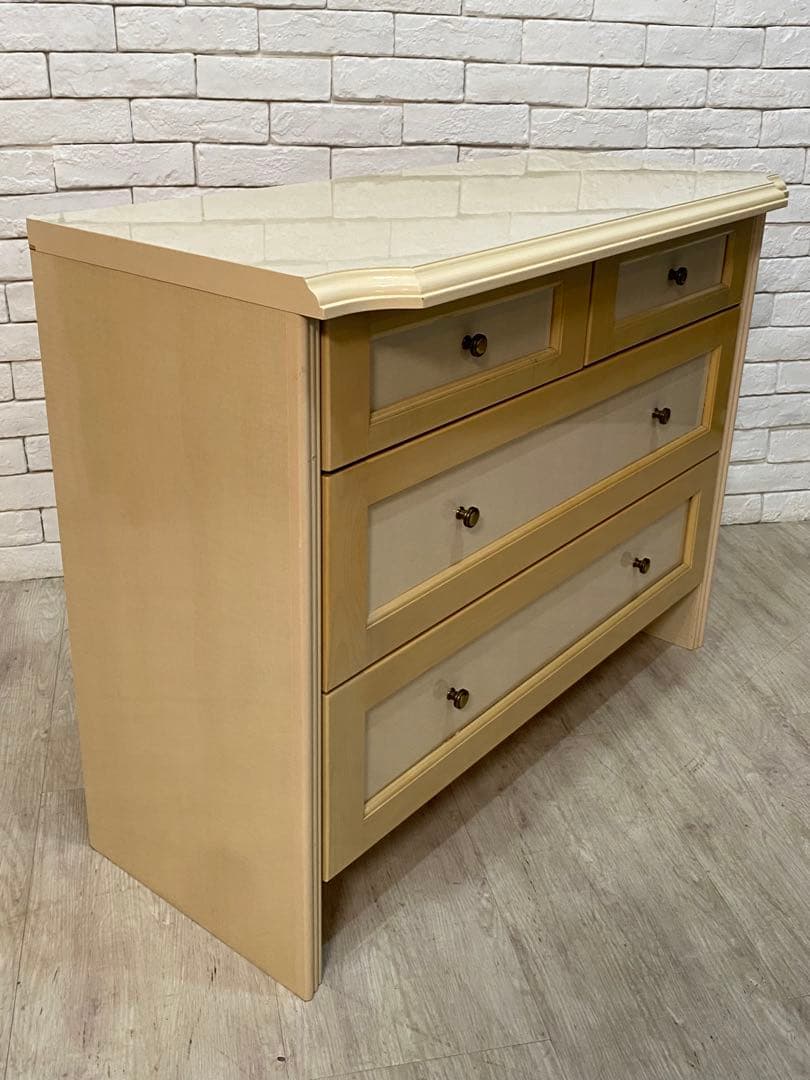 【東京都内23区配送無料】　定価18万円　イタリアアンティーク調　チェスト　箪笥