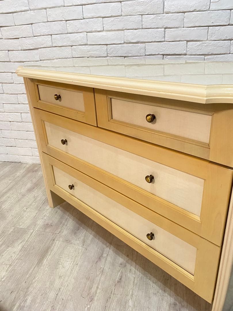 【東京都内23区配送無料】　定価18万円　イタリアアンティーク調　チェスト　箪笥