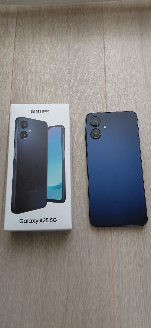 Samsung Galaxy A25 5G 本体 ブルー&ケース付き