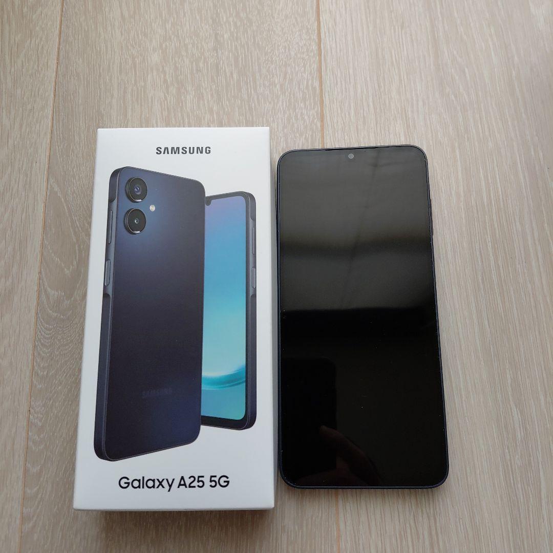 Samsung Galaxy A25 5G 本体 ブルー&ケース付き