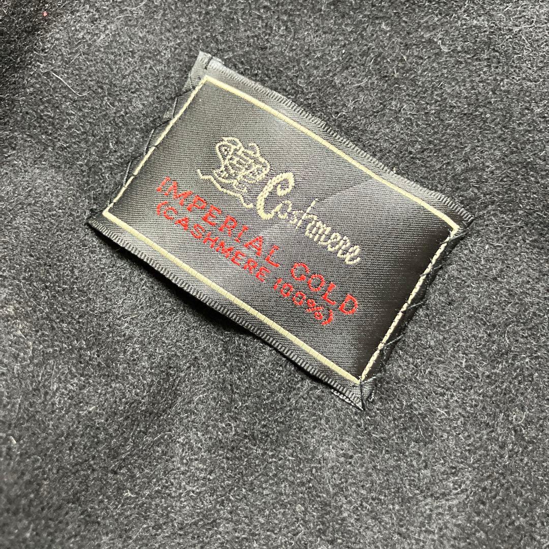 高級 カシミヤ100% ポンチョ ケープコート