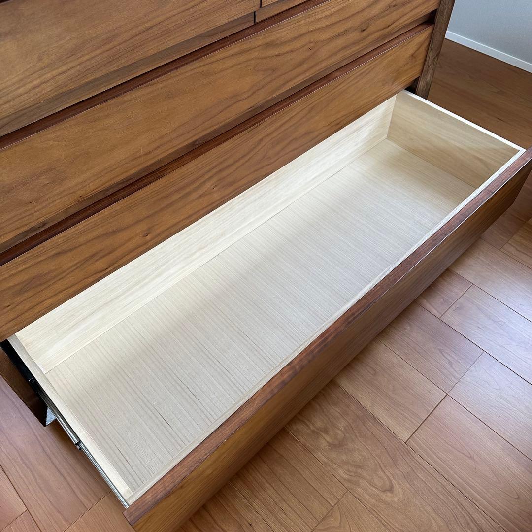 ウォールナット 洋服チェスト 洋服ダンス　IDC大塚家具