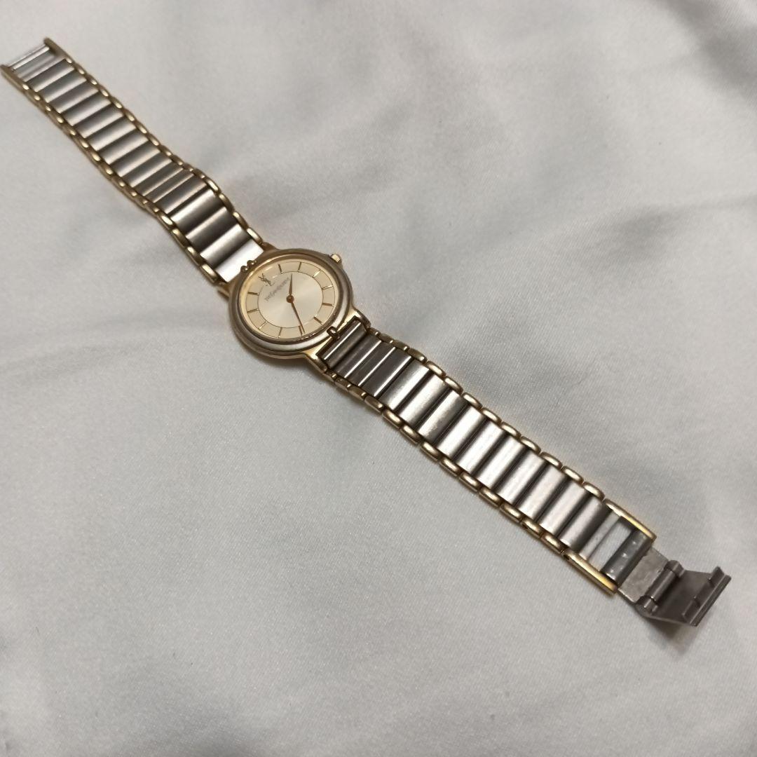 Yves Saint Laurent アナログ腕時計 ゴールドシルバー