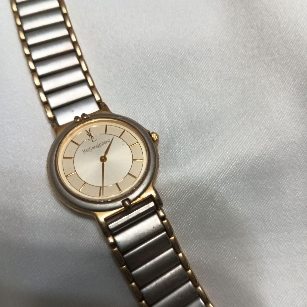 Yves Saint Laurent アナログ腕時計 ゴールドシルバー