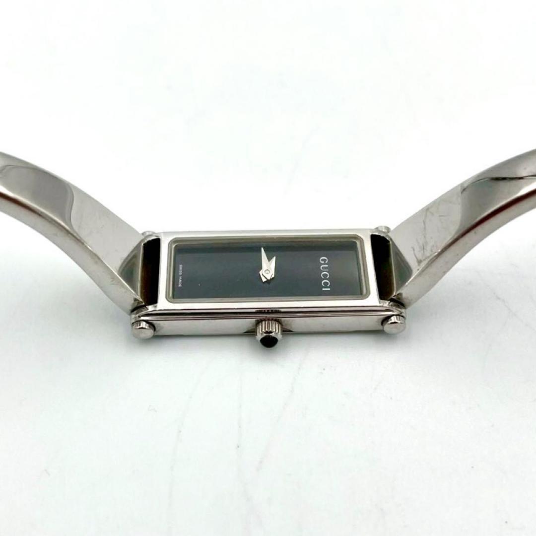 389 新品電池 グッチ 1500L 腕時計クオーツ スクエア バングルウォッチ