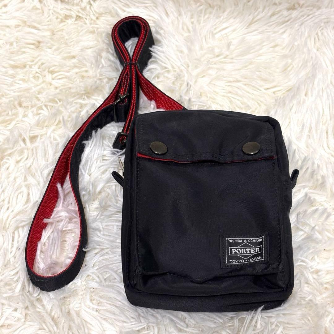 【極美品】PORTER ils エルファイン ミニショルダーバッグ 黒 ポーター