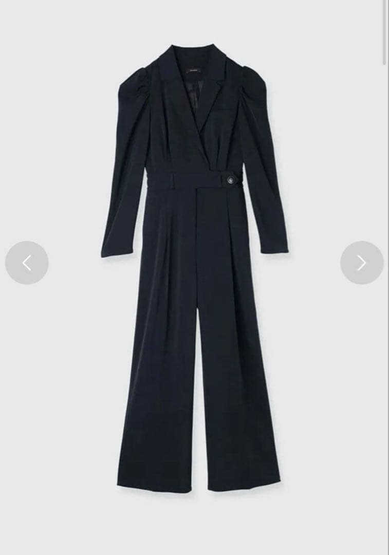 アニュアンス　anuans テーラードオールインワン　ネイビー