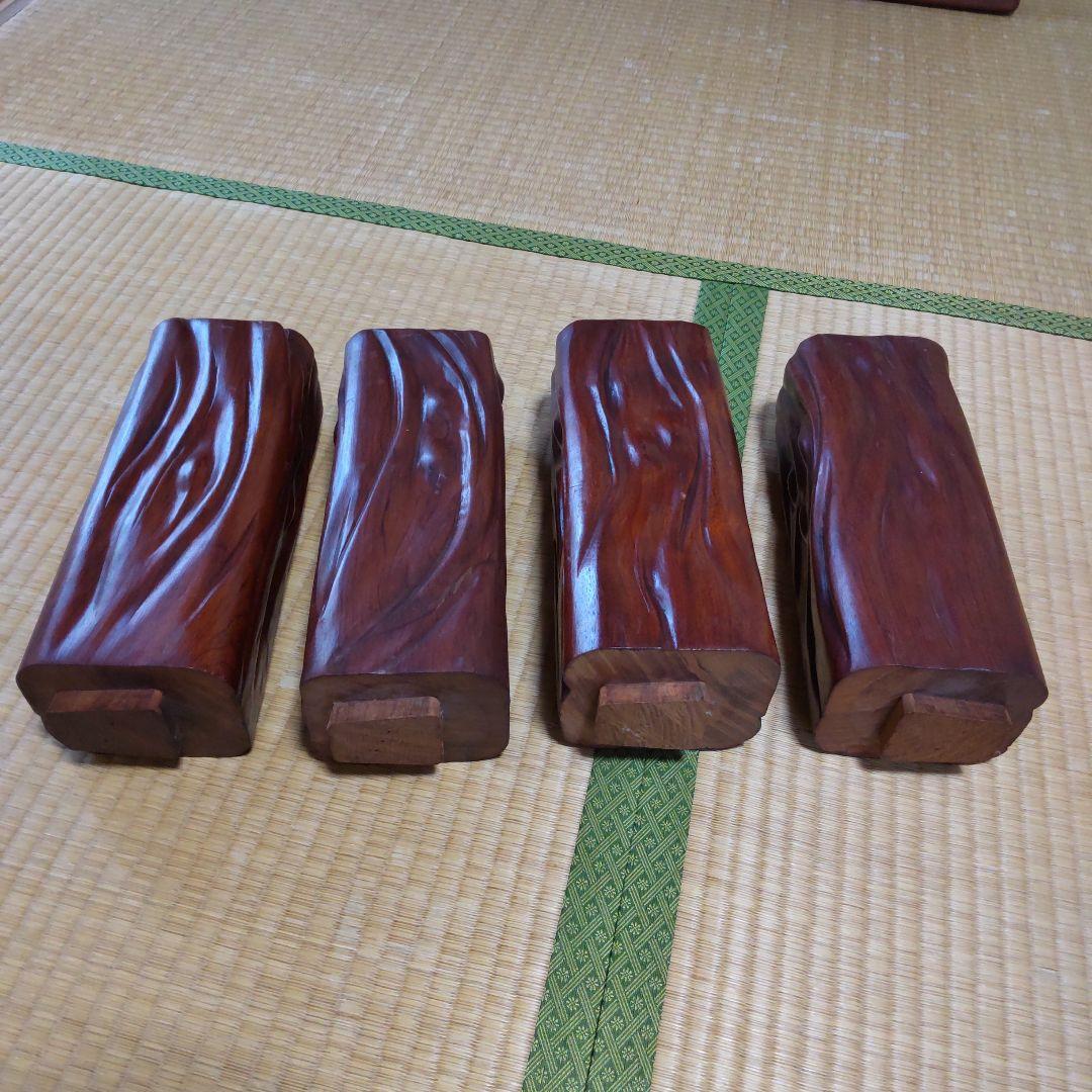 花梨またはブビンガ無垢　一枚板　座卓