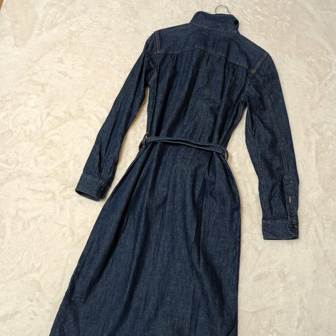 ラルフローレン　ロング　デニムワンピース　ベルト　長袖