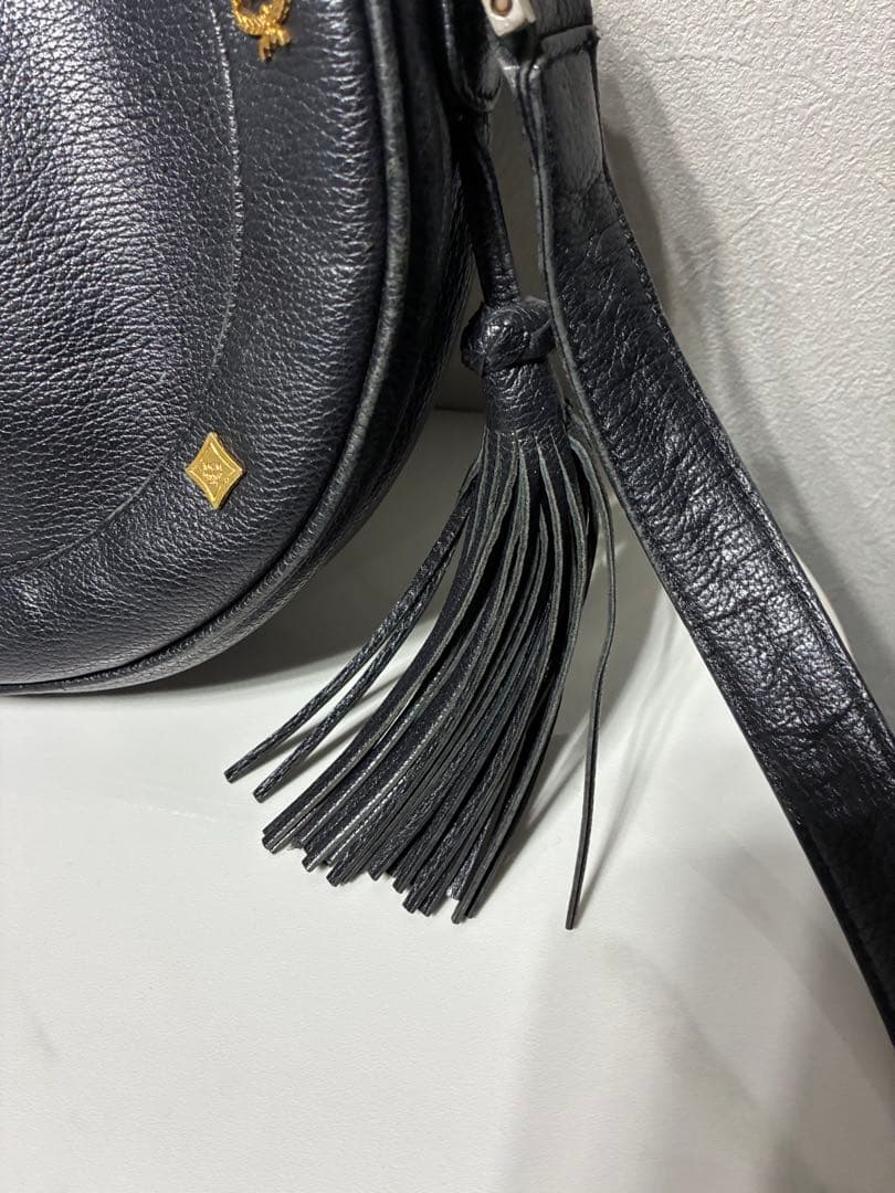 激レア MCM ショルダーバッグ タンバリン サークル 丸型 スタッズ フリンジ
