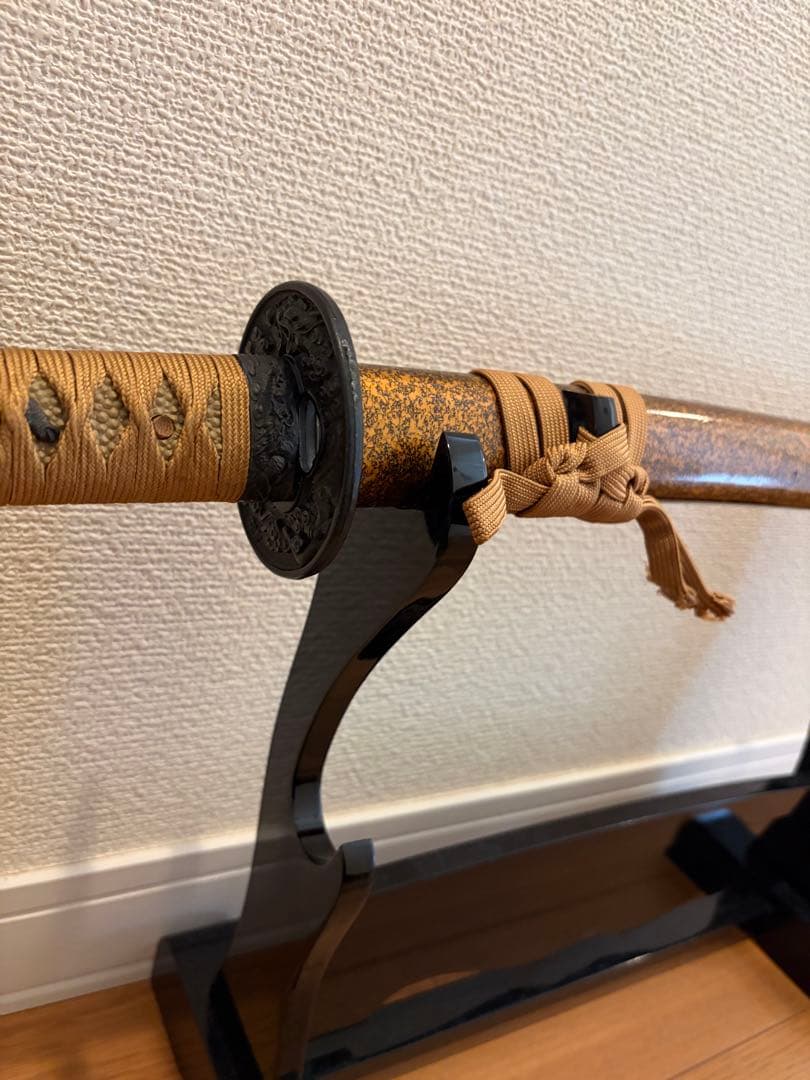 高級模造刀 金黎継 美術刀 台座付き（別型）