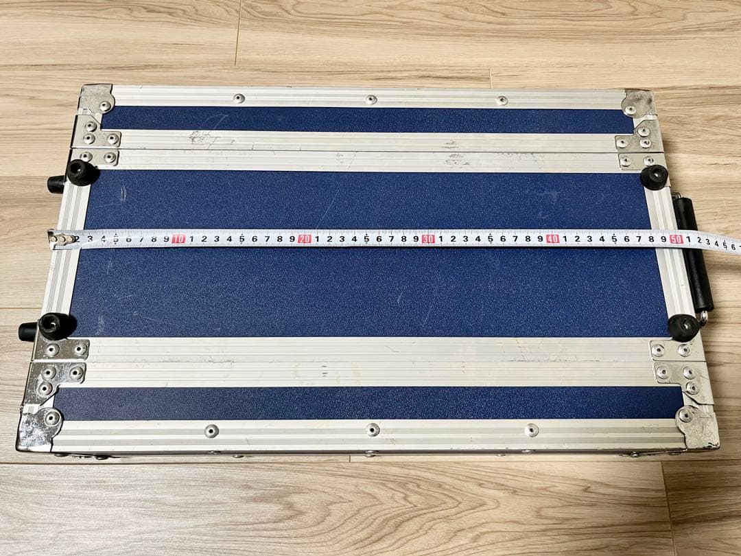 ラックケース 2U ショート・ハーフサイズ　ブルー・青色