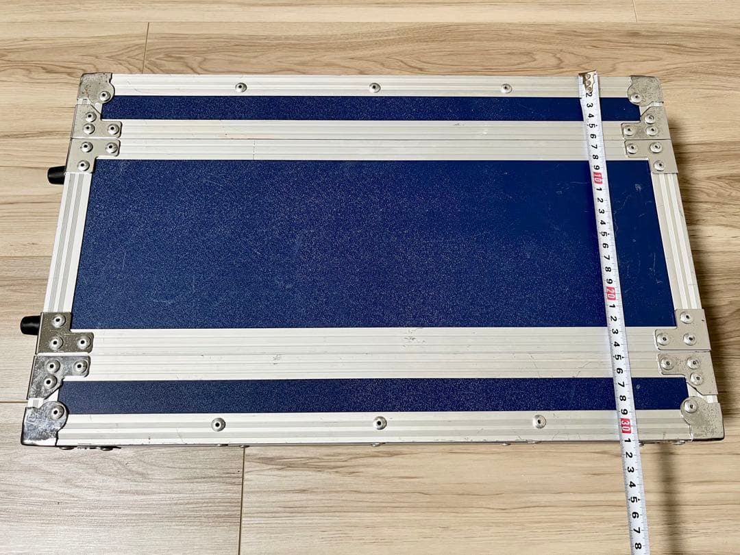 ラックケース 2U ショート・ハーフサイズ　ブルー・青色