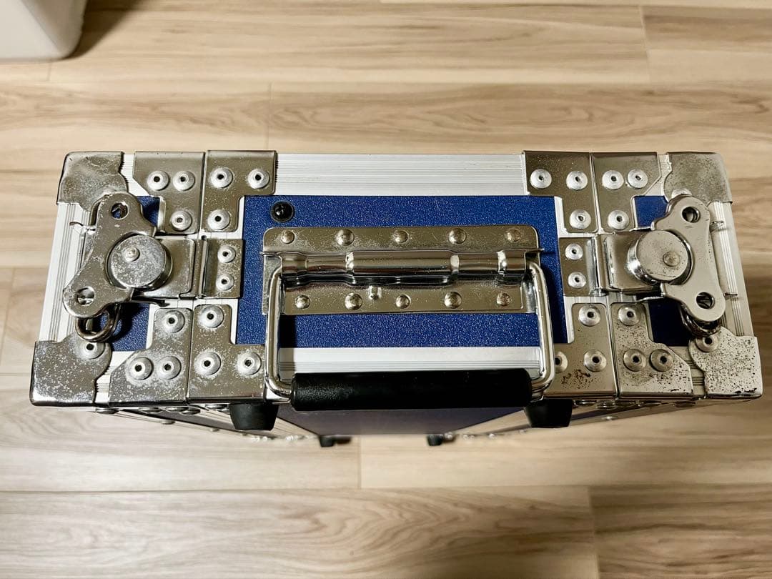 ラックケース 2U ショート・ハーフサイズ　ブルー・青色