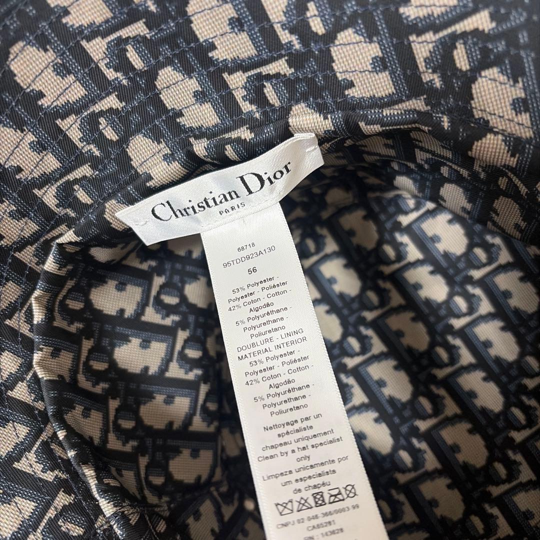 【最終値下げ】Dior Teddy-D ボブハット　バケハ　帽子　ネイビー
