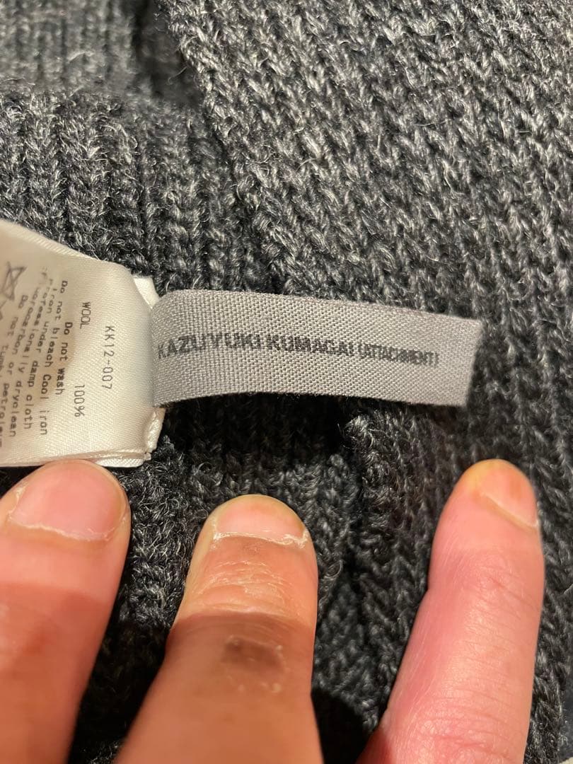 attachment アタッチメント　Kazuyuki Kumagai ニット